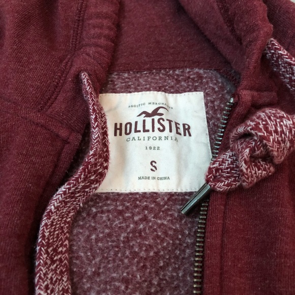 🌟BRAND NEW🌟 Maroon Hollister Jacket - Picture 2 of 2
